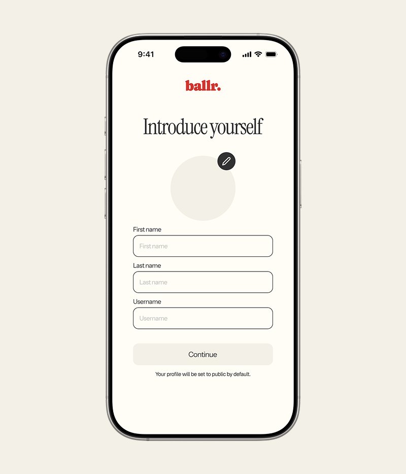 Ballr Onboarding Image