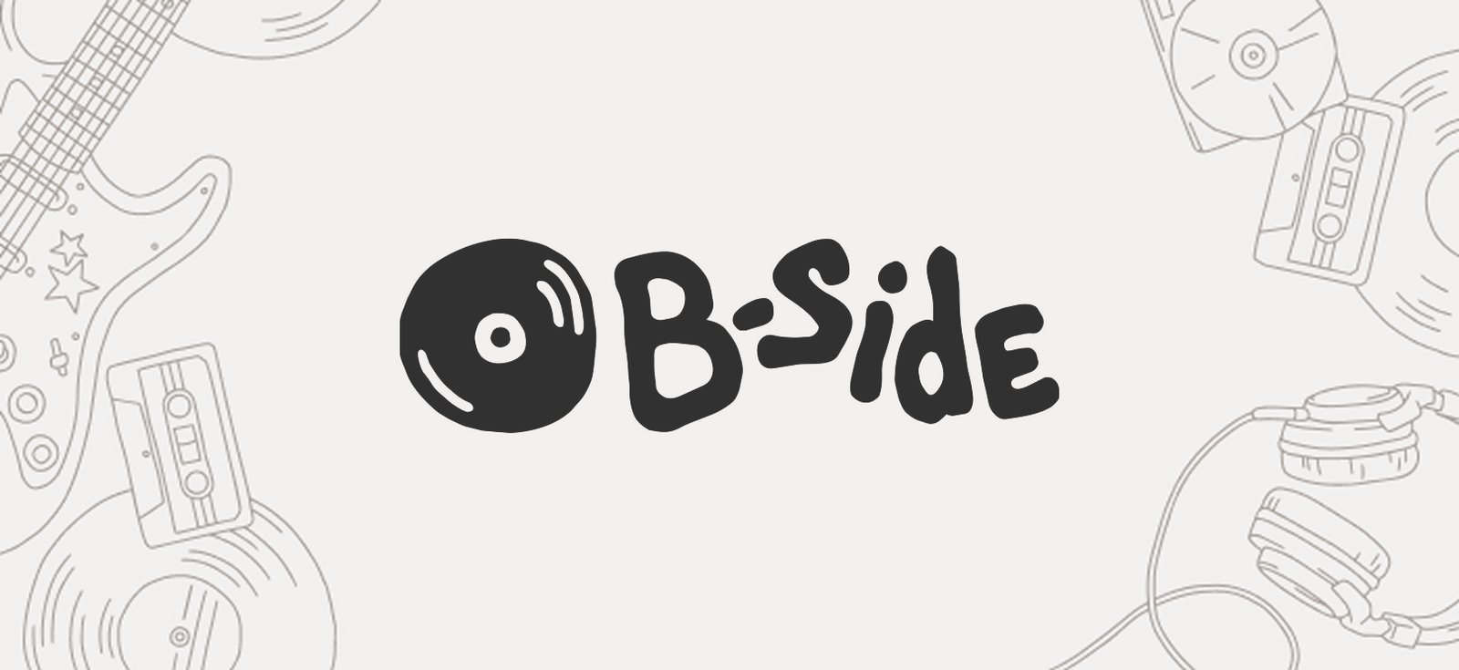 B-Side logo icon and wordmark for visual identity