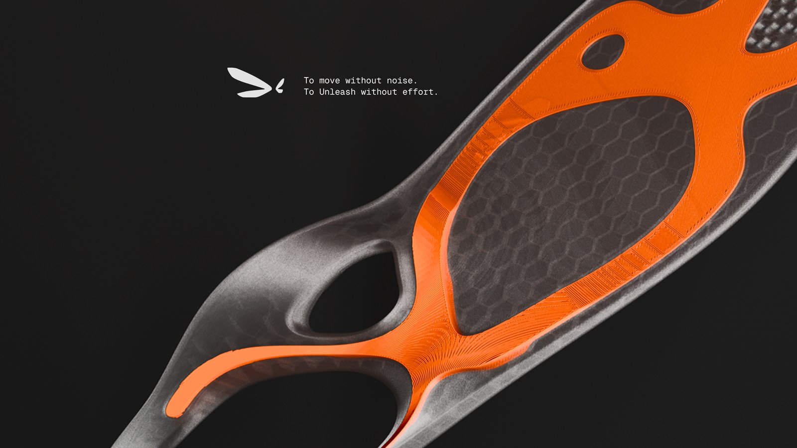 Morpho Lab branding displaying custom insoles on a track surface